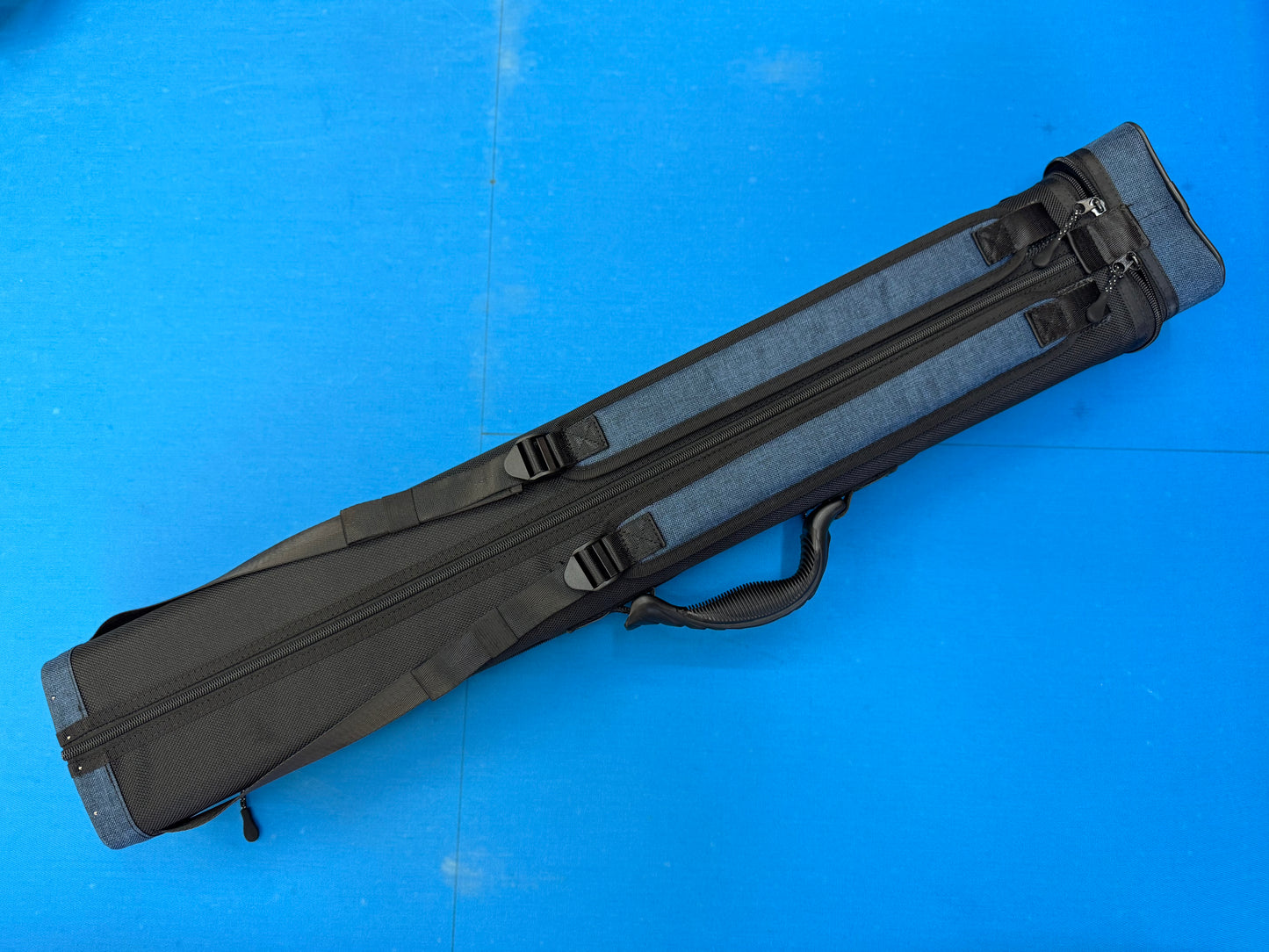 fury cue case 威利 3B5S 藍色硬孔雙肩球桶